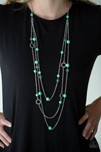 Brilliant Bliss - Green - Necklace - Paparazzi Accessories