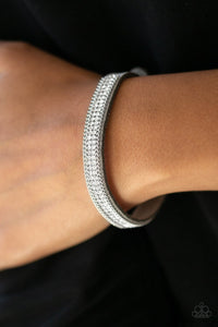 Babe Bling - Silver - Snap Bracelet - Wrap - Paparazzi Accessories