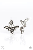 A Force To BEAM Reckoned With - Silver - Hematite - Jacket Earrings - Paparazzi Accessories