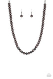 Posh Boss - Black - Pearl - Necklace - Paparazzi Accessories