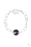 She Sparkles On - All Aglitter - Purple - Toggle Necklace Bracelet Set - Paparazzi Accessories