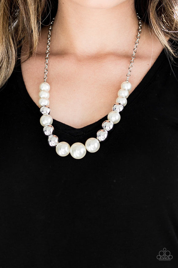 Take Note - White - Pearl - Necklace - Paparazzi Accessories