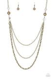 RITZ It All - Brass - Necklace - Paparazzi Accessories