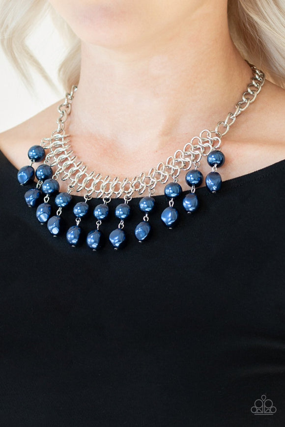 5th Avenue Fleek - Blue - Pearl - Necklace - Paparazzi Accessories