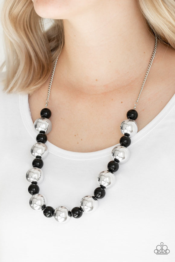 Top Pop - Black - Bead - Necklace - Paparazzi Accessories