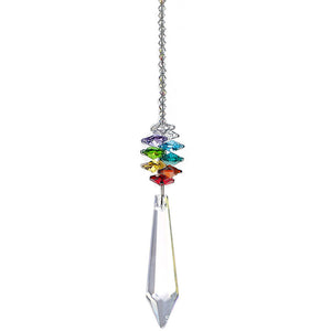 Glass Rainbow Bead Pendulum Crystal Suncatcher