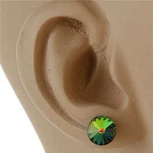 Swarovski Crystal - Oil Spill - Silver - 8mm - Stud Earrings