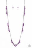 Miami Mojito - Purple - Bead - Necklace - Paparazzi Accessories