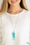 Summer Solo - Blue - Bead - Necklace - Paparazzi Accessories