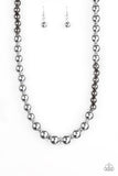 Power To The People - Silver - Gunmetal - Metallic - Necklace - Paparazzi Accessories