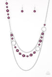 Party Dress Princess - Purple - Pearl - Necklace - Paparazzi Accessories