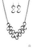 Work, Play, and Slay - Black Gunmetal - Necklace - ENCORE EXCLUSIVE 2020 - Paparazzi Accessories