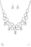 Show-Stopping Shimmer - White - Necklace - Paparazzi Accessories