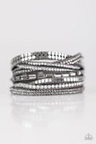 I Came To Slay - Silver Gray - Double Wrap - Bracelet - Paparazzi Accessories