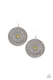 WHEEL and Grace - Yellow - Earrings - Paparazzi Accessories