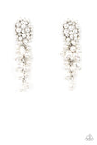 Fabulously Flattering - White - Pearl - Post Earrings - Paparazzi Accessories