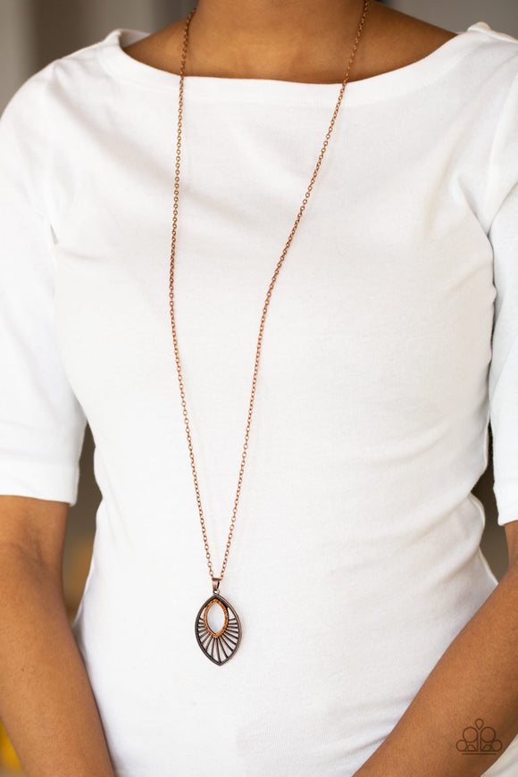 Court Couture - Copper - Necklace - Paparazzi Accessories
