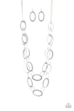 Glimmer Goals - Silver - Necklace - Paparazzi Accessories