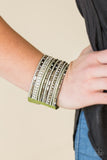 Wham Bam Glam - Green - Wrap Bracelet - Paparazzi Accessories