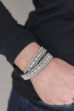 Shimmer and Sass - Black - Wrap Bracelet - Paparazzi Accessories