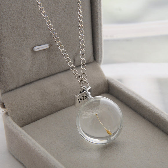 Lovely Dandelion - Inspirational - Necklace