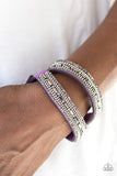 Shimmer and Sass - Purple - Wrap Bracelet - Paparazzi Accessories
