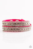 Shimmer and Sass - Pink - Double Wrap - Bracelet - Paparazzi Accessories