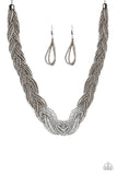 Brazilian Brilliance - Silver - Seed Bead - Necklace - Paparazzi Accessories