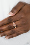 Oceanic Bliss - Copper - Ring - Paparazzi Accessories