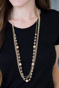 High Standards - Gold - Iridescent Bead - Necklace - Paparazzi Accessories