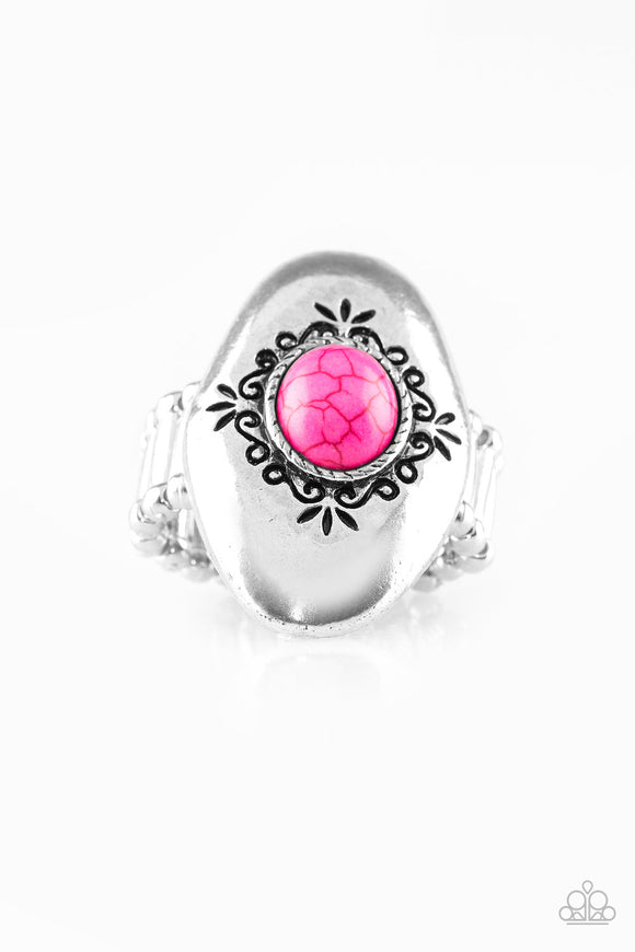 Stone Gardens - Pink - Ring - Paparazzi Accessories