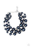 Until The End Of TIMELESS - Blue - Pearl Bracelet - Paparazzi Accessories