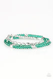 Hello Beautiful - Green - Stretch Bracelets - Paparazzi Accessories