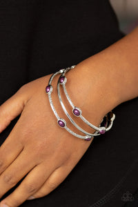 Bangle Belle - Purple - Bangle Bracelet - Paparazzi Accessories