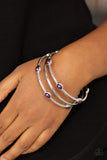 Bangle Belle - Purple - Bangle Bracelet - Paparazzi Accessories