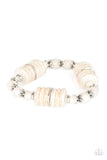 Sagebrush Serenade - White - Stone - Stretch Bracelet - Paparazzi Accessories