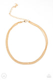 If You Dare - Gold - Choker - Necklace - Paparazzi Accessories
