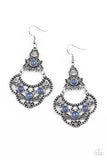 Garden State Glow - Blue - Earrings - Paparazzi Accessories