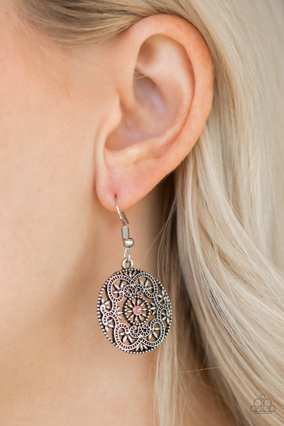 Rochester Royale - Pink - Earrings - Paparazzi Accessories