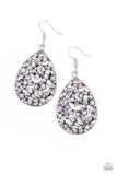 Dazzling Dew - Purple - Earrings - Paparazzi Accessories