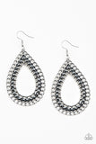 Mechanical Marvel - Silver - Hematite - Earrings - Paparazzi Accessories