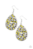 Dazzling Dew - Yellow - Earrings - Paparazzi Accessories