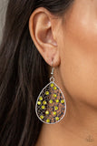 Dazzling Dew - Yellow - Earrings - Paparazzi Accessories