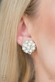 Par Pearl - White - Pearl - Clip-On Earrings - Paparazzi Accessories