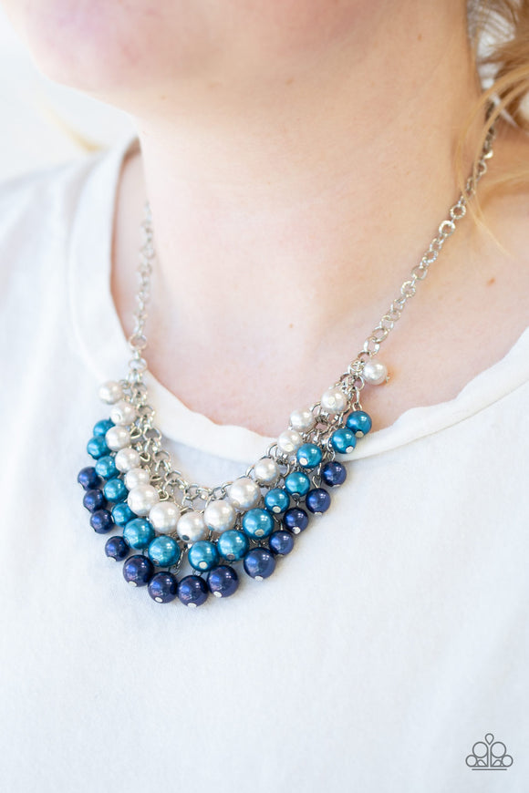 Run For The HEELS! - Blue - Necklace - Paparazzi Accessories
