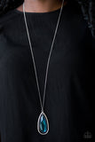 The Royal Coronation - Blue - Teardrop - Gem - Necklace - Paparazzi Accessories