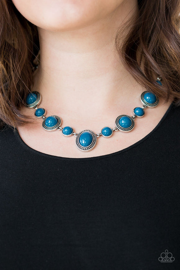 Voyager Vibes - Blue - Necklace - Paparazzi Accessories