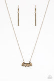 Deco Decadence - Brass - Necklace - Paparazzi Accessories