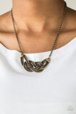 Nautically Naples - Brass - Necklace - Paparazzi Accessories