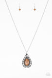 Total Tranquility - Brown - Necklace - Paparazzi Accessories
